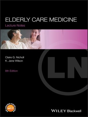 cover image of Elderly Care Medicine